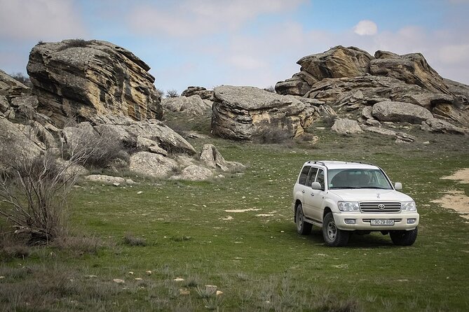 4x4 Jeep Tour - Secrets of Gobustan and Mud Volcanoes - Getting close to the Dashgil mud volcanoes