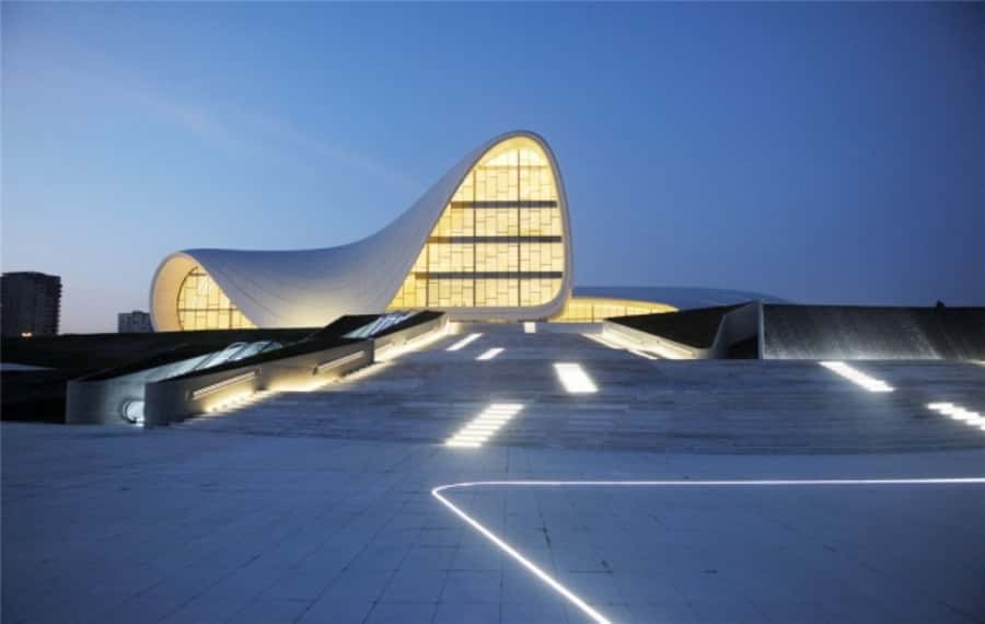 Baku: 3-Hour Private Night Tour (Yanardag & More) - Pickup and the private ride across Baku