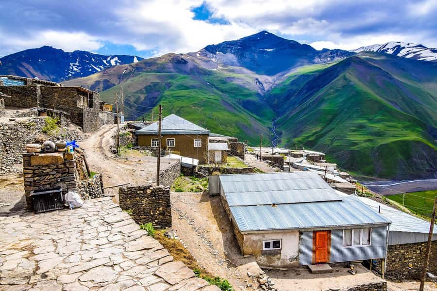 Baku: Candy Cane, Guba, Khinaliq village with Homemade Lunch - Candy Cane Mountains and the first burst of color