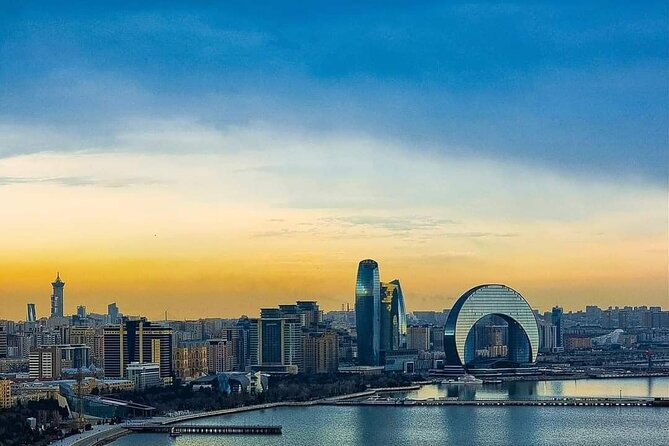 Baku City Sights Guided Night Walking Tour with Funicular - Government buildings, music, and Baku’s oil story