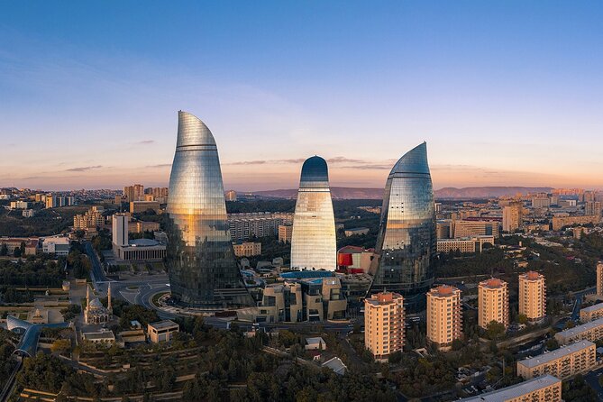 Baku City Tour - Flame Towers, Baku’s modern signature