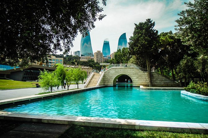 Baku City Tour and Old town without transportation service - Baku Boulevard, Flag Square, and the Caspian shore
