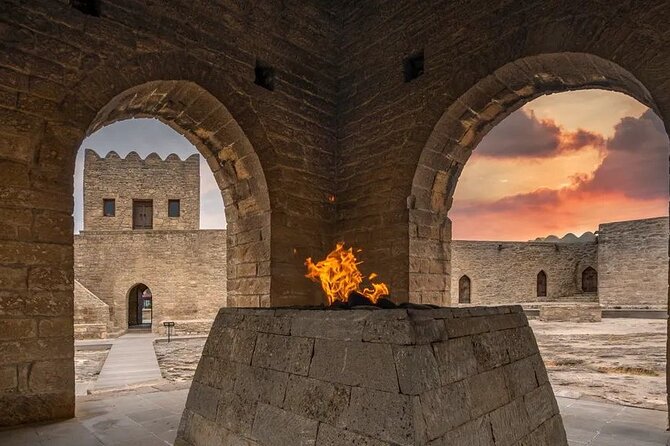 Baku Gobustan and Absheron guided tour + Free Airport Transfer - Yanar Dag, the Burning Mountain
