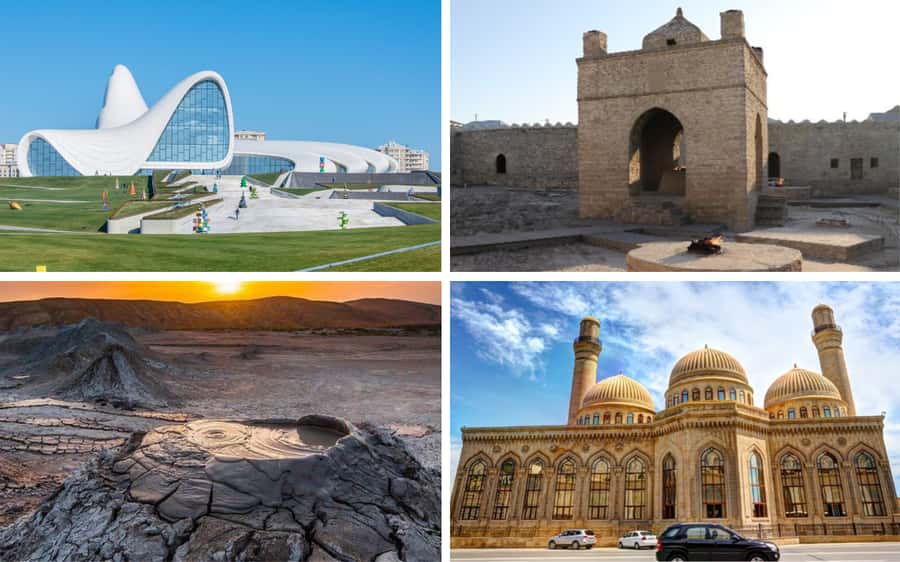 Baku: Gobustan, Mud Volcano, Fire Mount, Temple Lunch Entry - Bibiheybat Mosque begins the day quietly