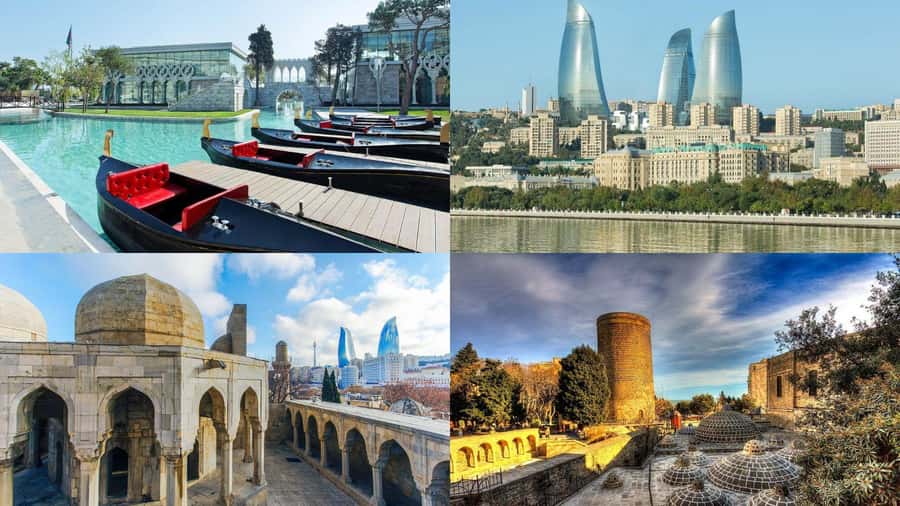 Baku Historical and modern tour in 2-3 hours+FREE Night tour - Mini Venice: a quick change of scenery