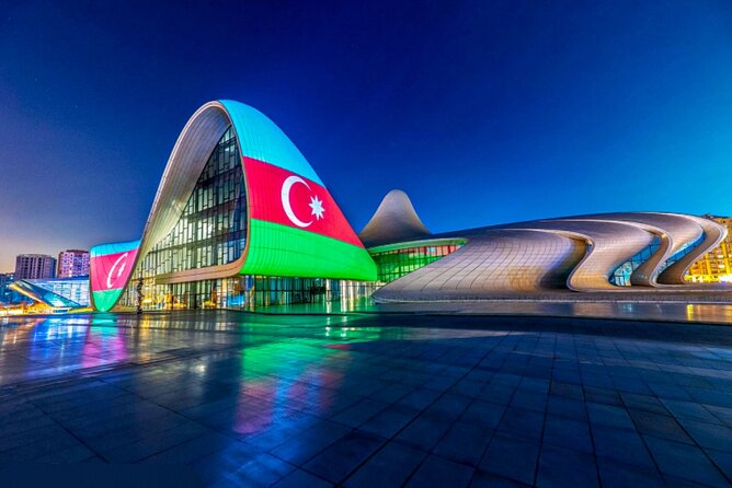 Baku Night City Tour Discover the Magic of Illuminated Landmarks - Mini-Venice along Baku Boulevard