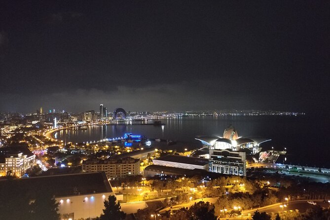 Baku Night Panoramic tour - The Heydar Aliyev Cultural Center at night