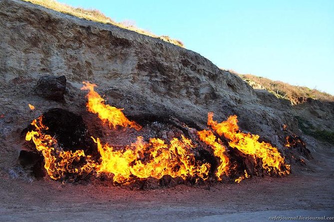 Gobustan and Absheron Private Tour - Yanar Dag finishes with fire from the earth