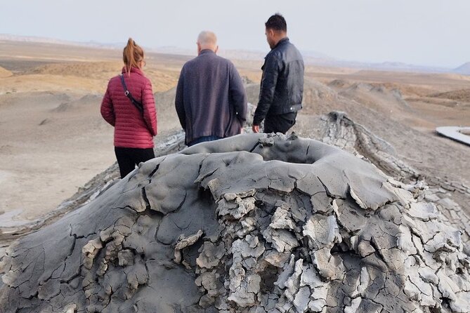 Gobustan-Mud Volcan-Fire Temple and Mountain Tour/Entrance inc - Yanar Dag gives you a natural fire you can see from close range