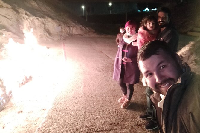 Gobustan, Mud Volcano, Burning Mountain and Fire Temple Tour - Yanar Dag and the Burning Hillside