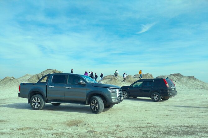 Gobustan Rock Art and Mud volcanoes PRIVATE TOUR - Bubbling mud volcanoes by Soviet vehicle