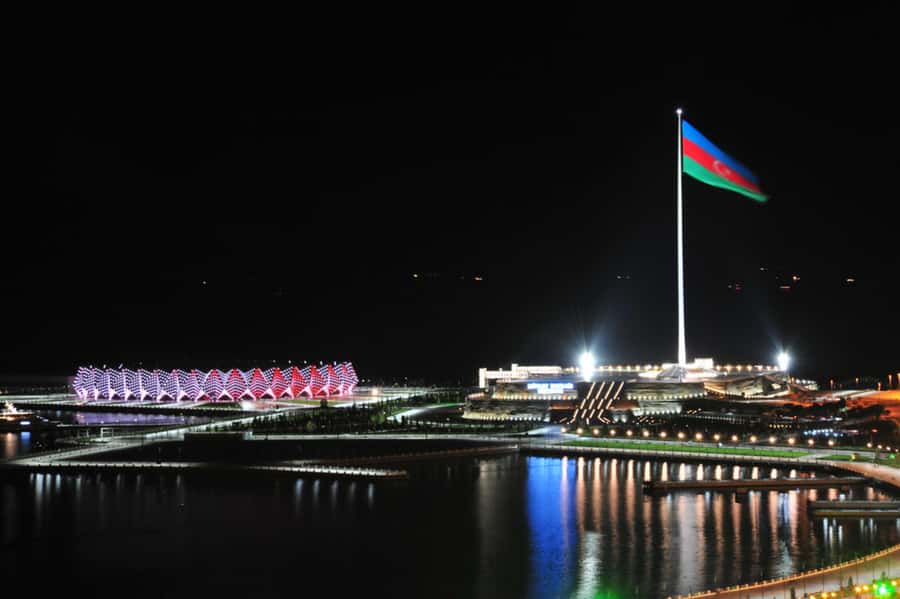 Night Lights of Baku: Guided Tour - The Alley of Martyrs brings a quieter mood