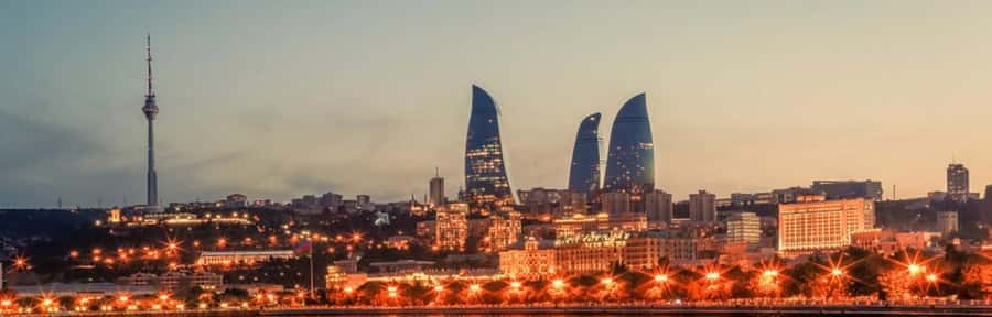 Panoramic Night Baku with Azerbaijan Tour - Highland Park gives you the big picture