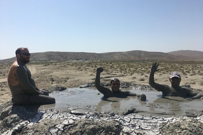 Qobustan rock arts, Mud Volcanoes, Fire temple Ateshgah, Yanardag - Mud volcanoes, the strangest stop of the day